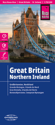 Reise Know-How Landkarte Großbritannien, Nordirland / Great Britain, Northern Ireland (1:750.000). Great Britain, Northe\